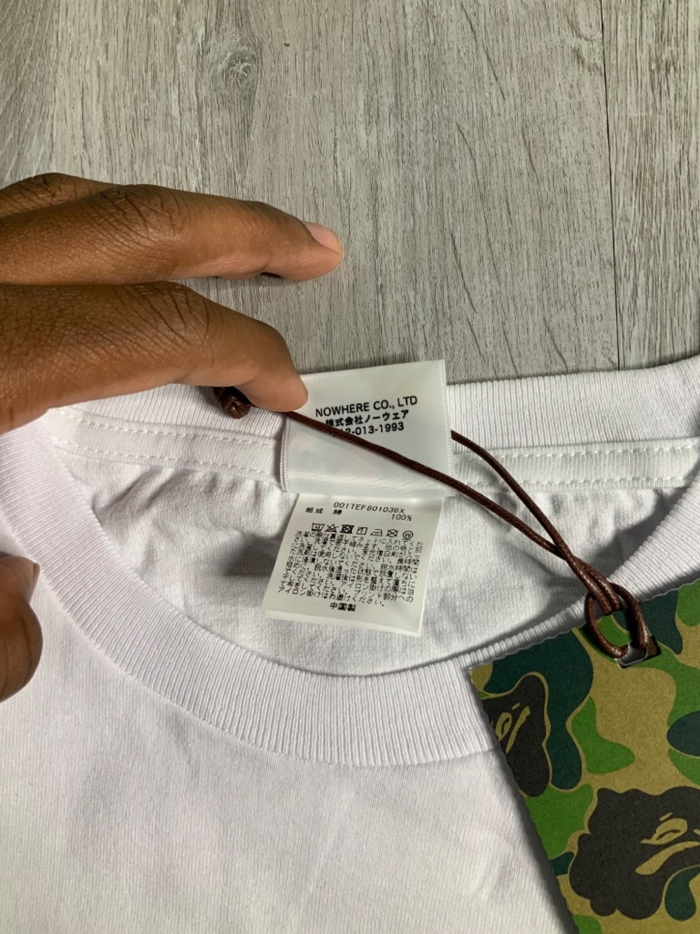 *NEW* White Burburry Bathing Ape Tee Sizes S, M,L,XL 100% Authentic - Picture 3 of 7